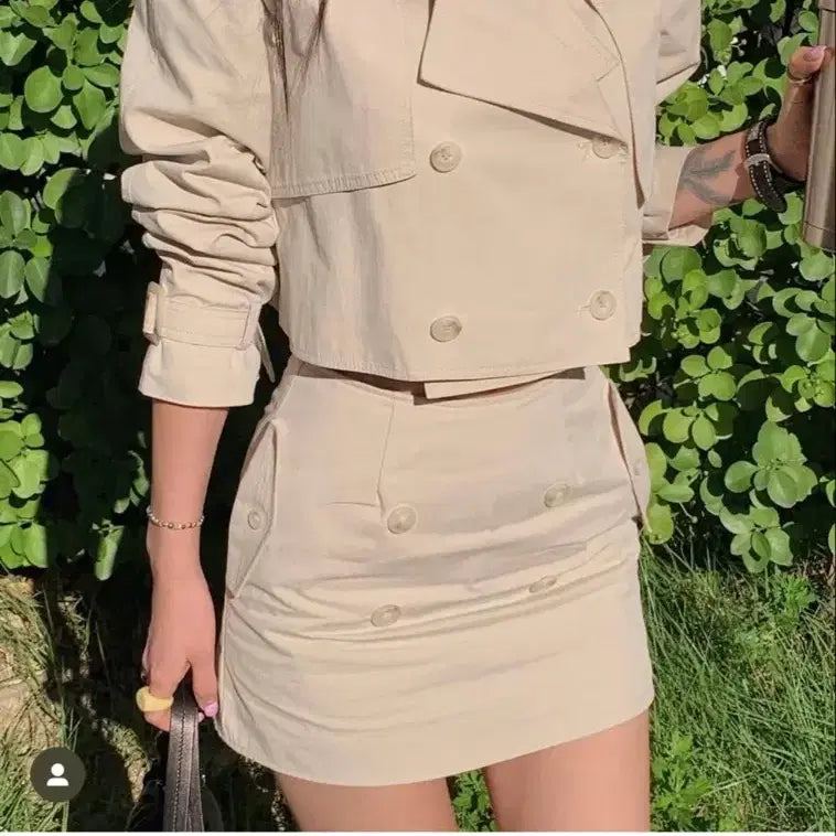 [BUNJANG] Pale Jade Trench Set / 새상품)페일제이드 트렌치 셋업