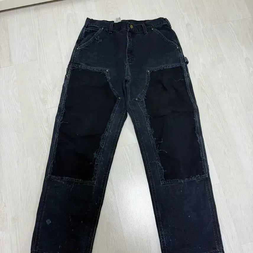 [BUNJANG] Carhartt Double Knee Black Pants / 칼하트 더블니 블랙 34