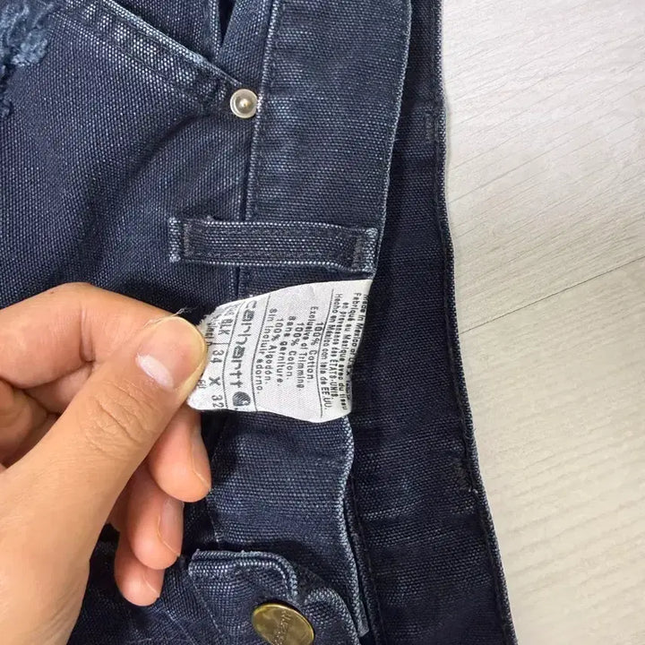 [BUNJANG] Carhartt Double Knee Black Pants / 칼하트 더블니 블랙 34