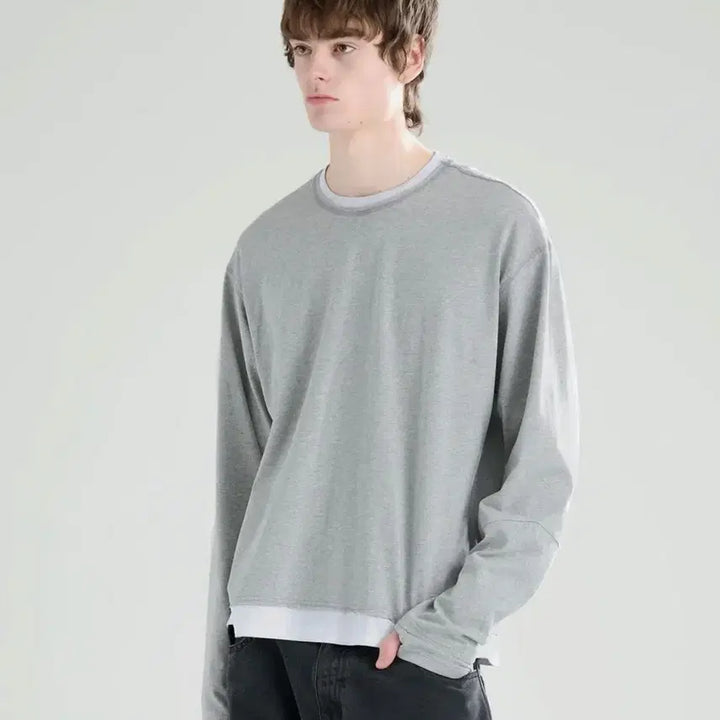 [SOLD OUT] 지플리시 레이어드 롱슬리브 M