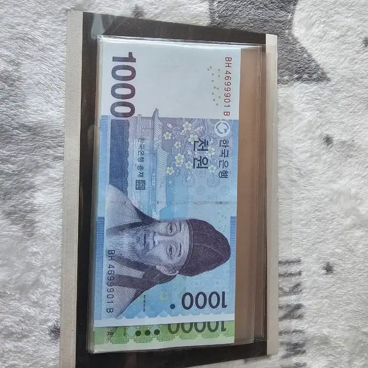 [BUNJANG] Korean Thousand Won and Ten Thousand Won Twin Bills / 천원 지폐 +만원권 일련번호쌍둥이 지폐