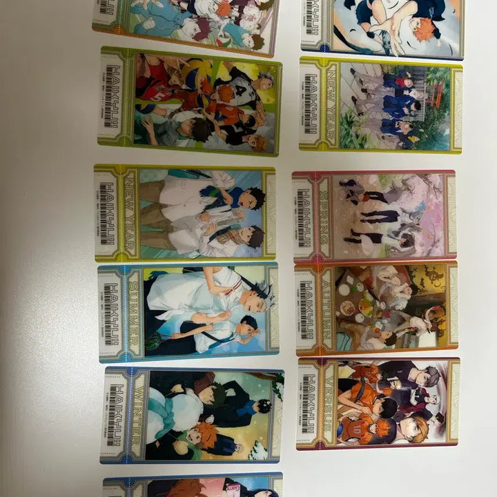 [BUNJANG] Haikyu Visual Ticket Bundle Set / 하이큐 비주얼 티켓 11장 일괄