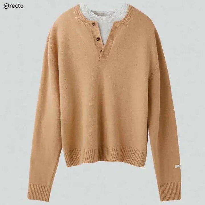 [SOLD OUT] 렉토 레이어드 니트 베이지 L