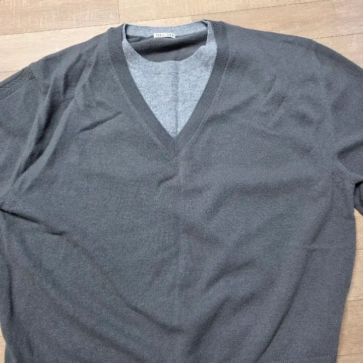[BUNJANG] RECTO Contrast Layered Knit XL / 렉토 콘트라스트 레이어드 니트 xl