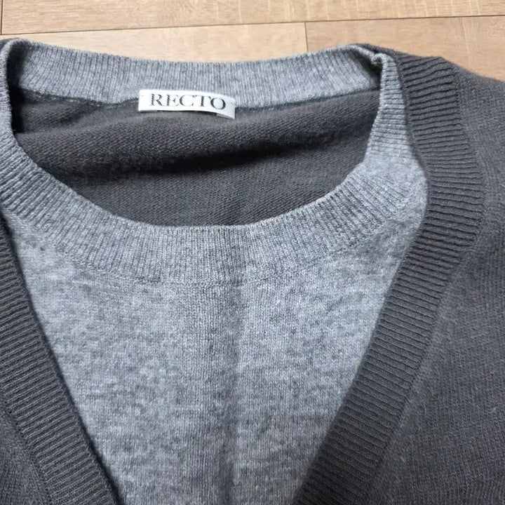[BUNJANG] RECTO Contrast Layered Knit XL / 렉토 콘트라스트 레이어드 니트 xl