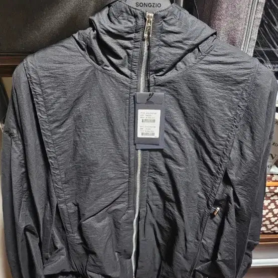 [BUNJANG] Songzio Homme Multi String Hooded Jumper Black Size 46 / 송지오옴므 멀티 스트링 후드 점퍼 블랙
