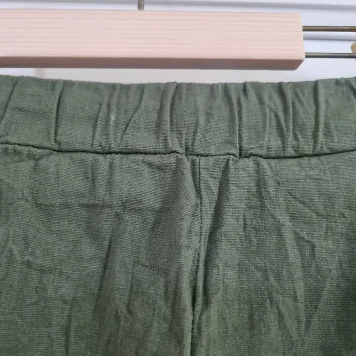 [SOLD OUT] 여름 시원한. 스판 밴딩  면 베기통바지  허리30까지.  카키색