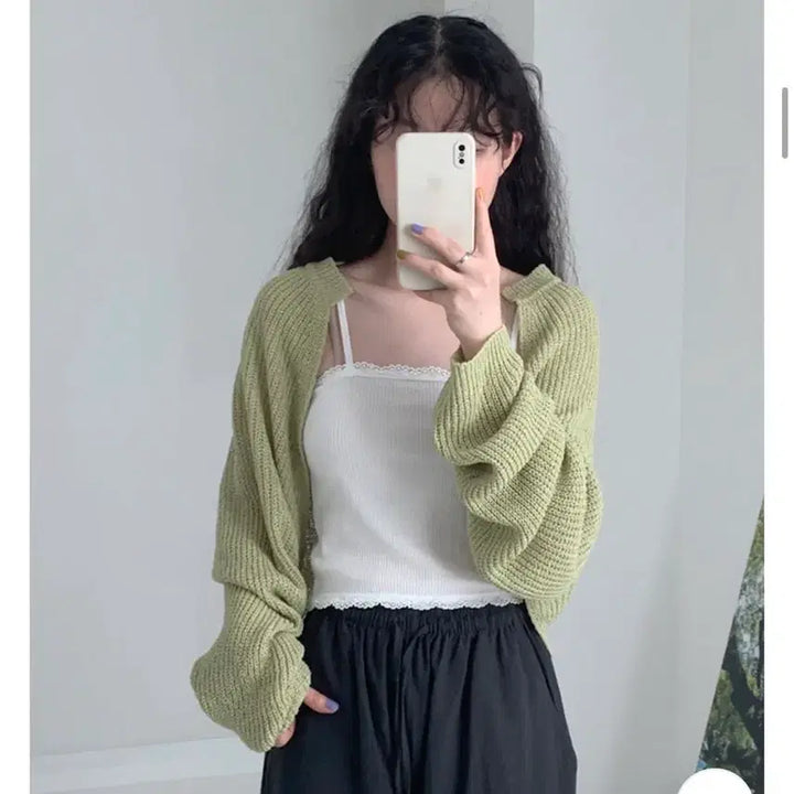 [BUNJANG] Summer Net Bolero Cardigan / 썸머 그물 볼레로 가디건