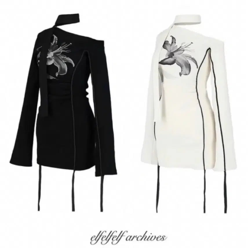 [BUNJANG] Elf Elf Elf Archive Dress Black / 엘프엘프엘프 아카이브 원피스 블랙