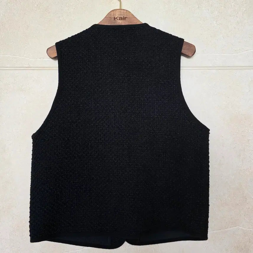 [BUNJANG] Kair Concho Tweed Vest (Black) / Kair Concho Tweed Vest (Black)