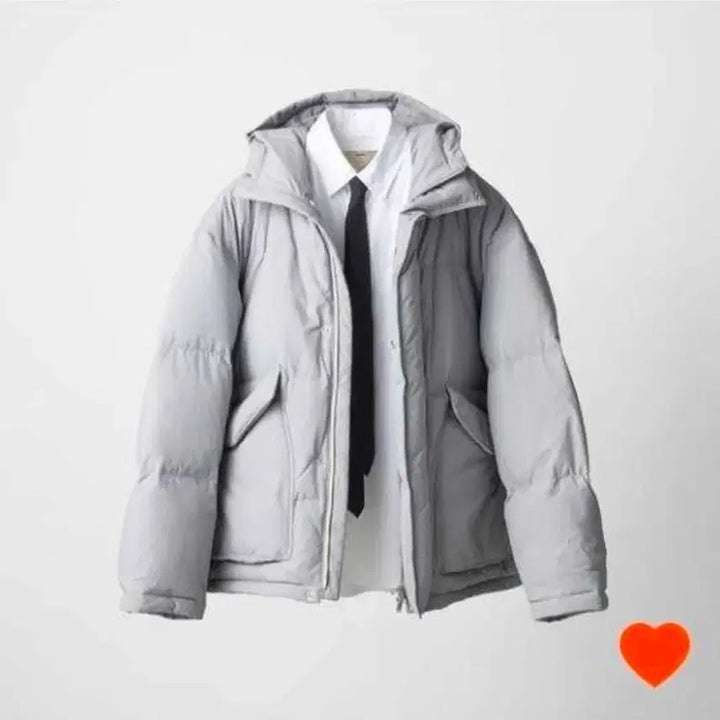 [BUNJANG] Pottery Rustic Puffer Padding Light Gray Size 3 / 포터리 러스틱 푸퍼 패딩 라이트그레이 3사이즈