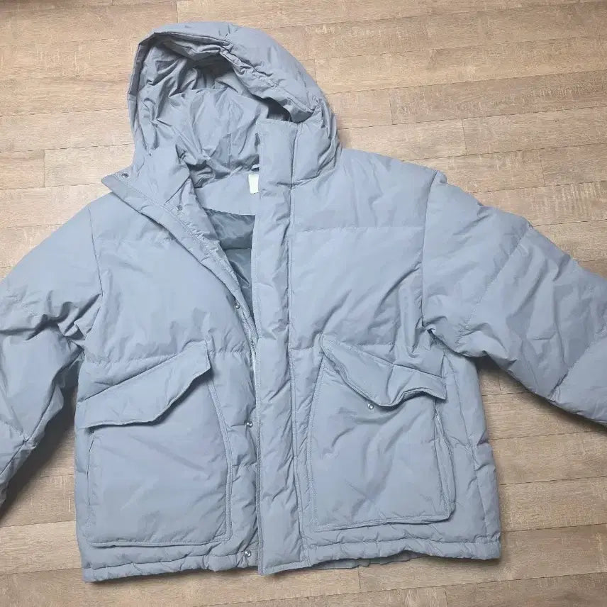 [BUNJANG] Pottery Rustic Puffer Padding Light Gray Size 3 / 포터리 러스틱 푸퍼 패딩 라이트그레이 3사이즈