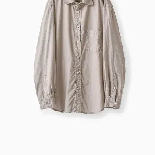 [SOLD OUT] 이얼즈어고 코튼 실크 포이카 셔츠 에크루 M