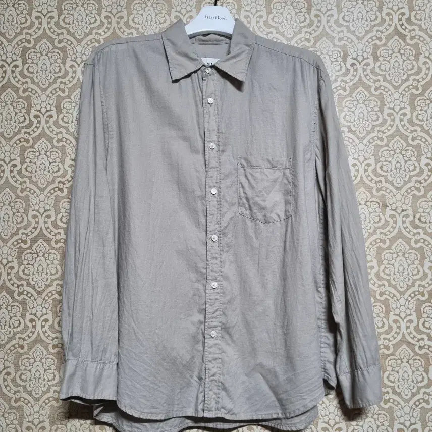 [SOLD OUT] 이얼즈어고 코튼 실크 포이카 셔츠 에크루 M