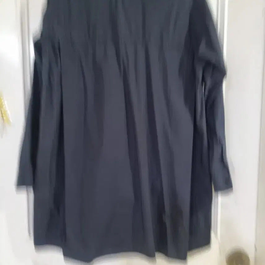 [BUNJANG] Tomboy Navy Cotton Blend Jacket Shirt / 짙은곤색  봄. 톰보이. 면.스판자켓같은. 남방셔츠  깨끗해요  가슴단면