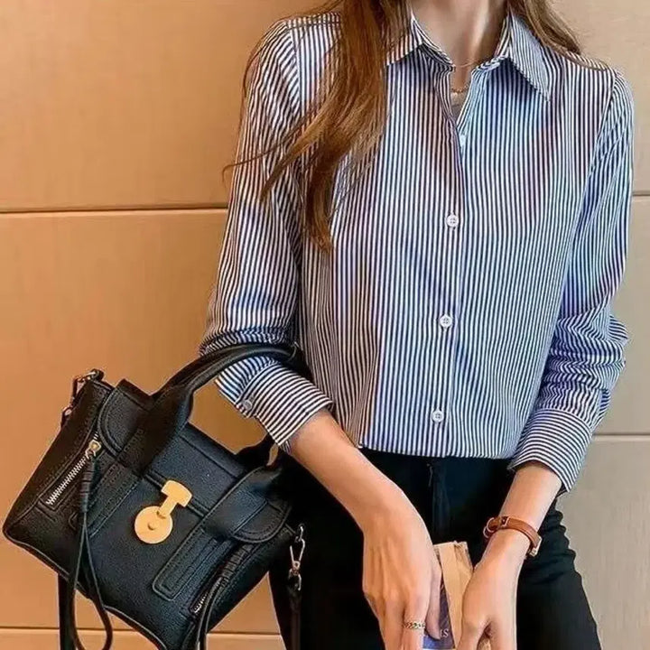 [BUNJANG] Striped Pattern Shirt / 스트라이프 줄무늬 셔츠