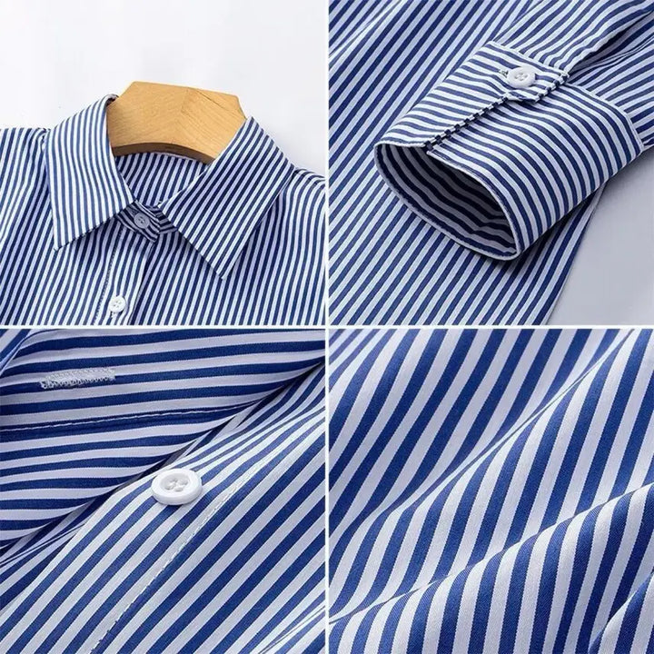 [BUNJANG] Striped Pattern Shirt / 스트라이프 줄무늬 셔츠