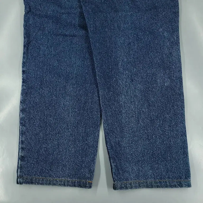 [BUNJANG] Calvin Klein Jeans Denim Jeans / 캘빈클라인 진스 진청워싱 로고 레더탭 이지핏 청바지 데님팬츠 MADE I