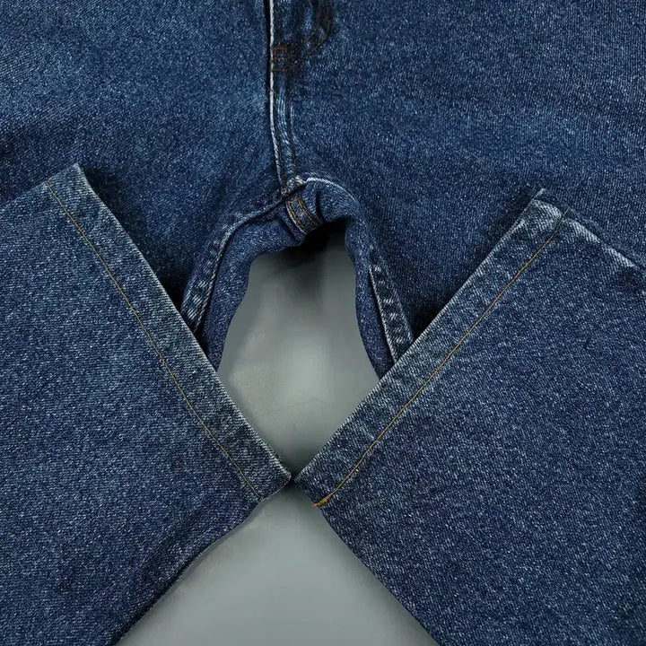 [BUNJANG] Calvin Klein Jeans Denim Jeans / 캘빈클라인 진스 진청워싱 로고 레더탭 이지핏 청바지 데님팬츠 MADE I