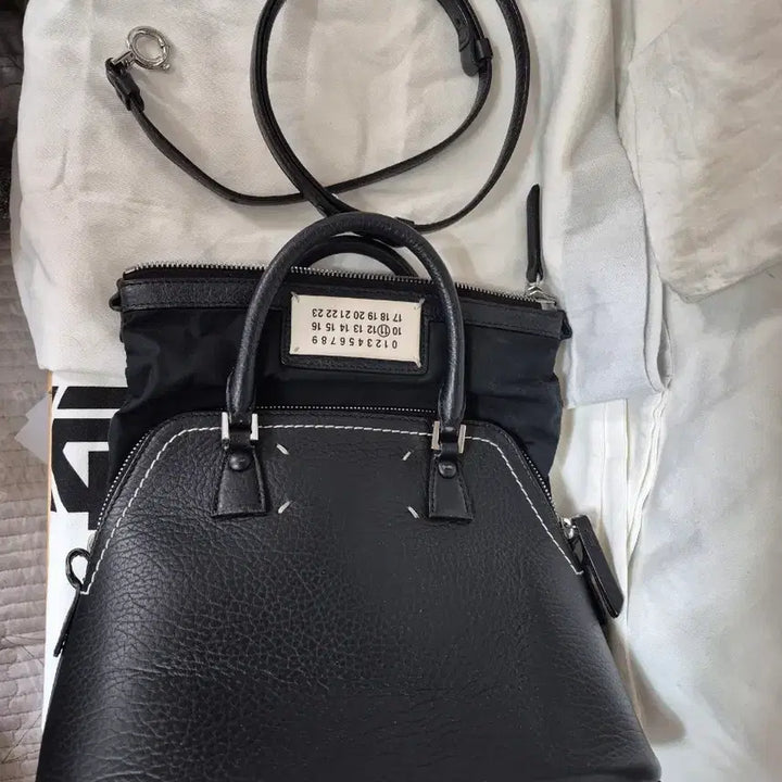 [BUNJANG] Maison Margiela 5AC Black Tote Bag / 메종 마르지엘라 5AC 블랙 토트백 + 스트랩