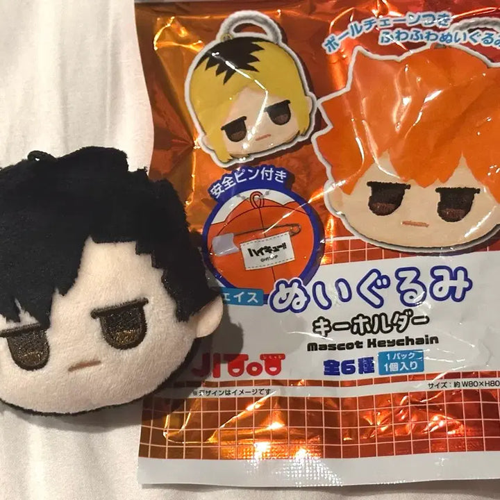 [SOLD OUT] [미개봉] 하이큐 쿠로오 메이구루미 일본 다이소 인형 키링 뱃지
