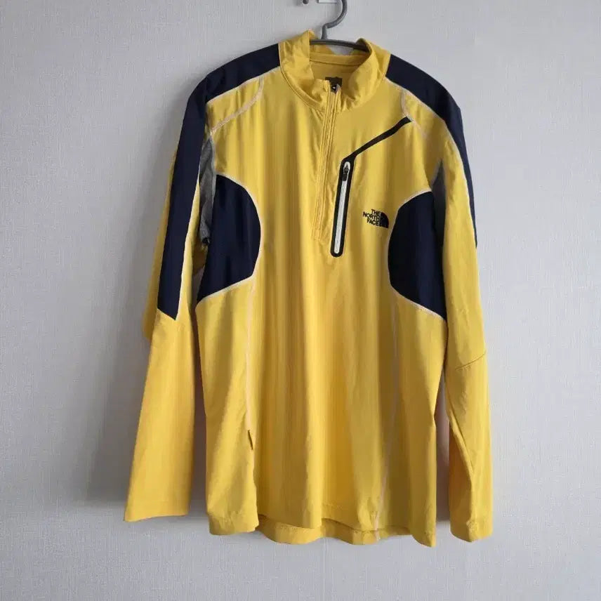 [BUNJANG] The North Face Yellow Long-Sleeve T-shirt / 노스페이스 옐로우 긴팔 티셔츠