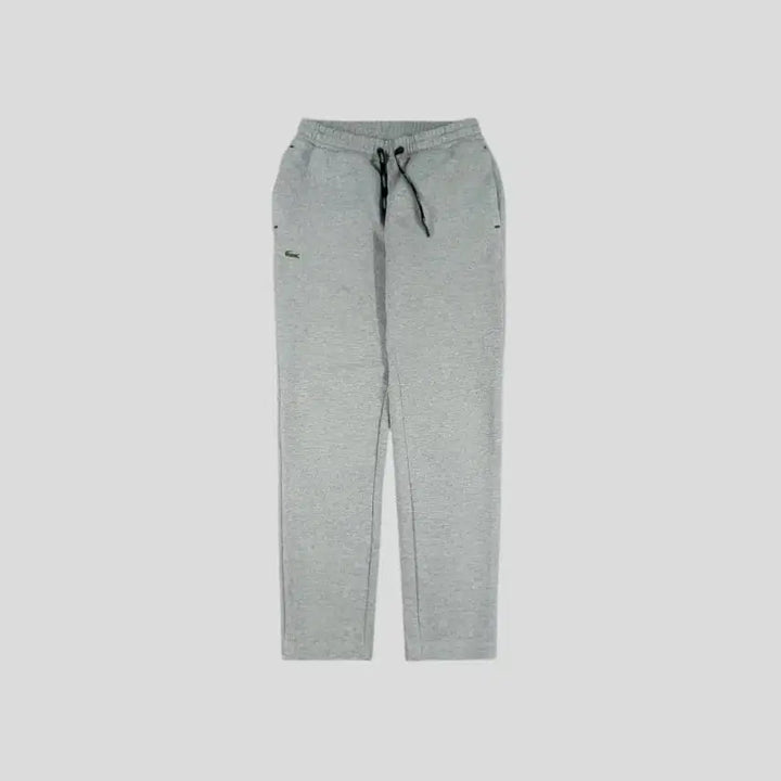 [BUNJANG] Lacoste Slim Fit Sweatpants Training Pants / 라코스테 그레이 크록로고 밴딩 슬림핏 스웻팬츠 트레이닝복 25-29