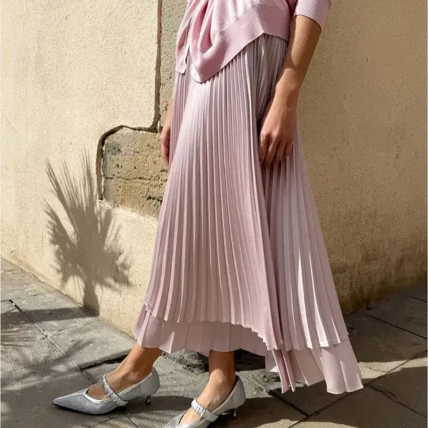 [BUNJANG] Orr Pleated Layered Skirt / 새제품 오르
