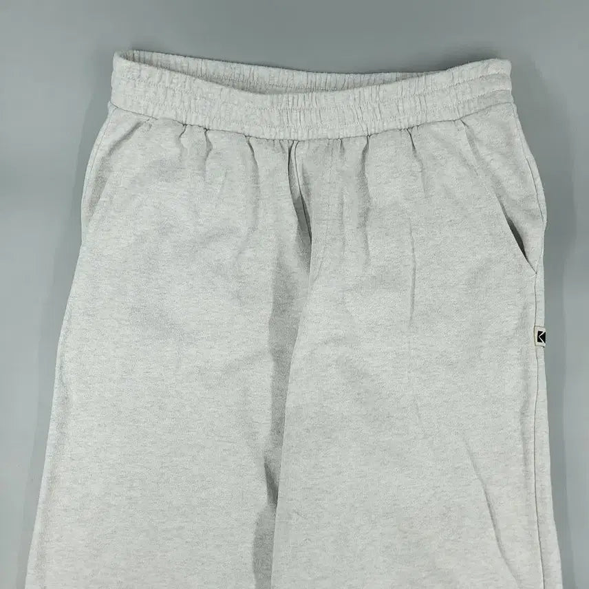 [BUNJANG] Kodak Melange Gray Cotton Blend Sweatpants / 코닥 멜란지그레이 로고 코튼블렌드 밴딩 스웻팬츠 트레이닝복 28-30