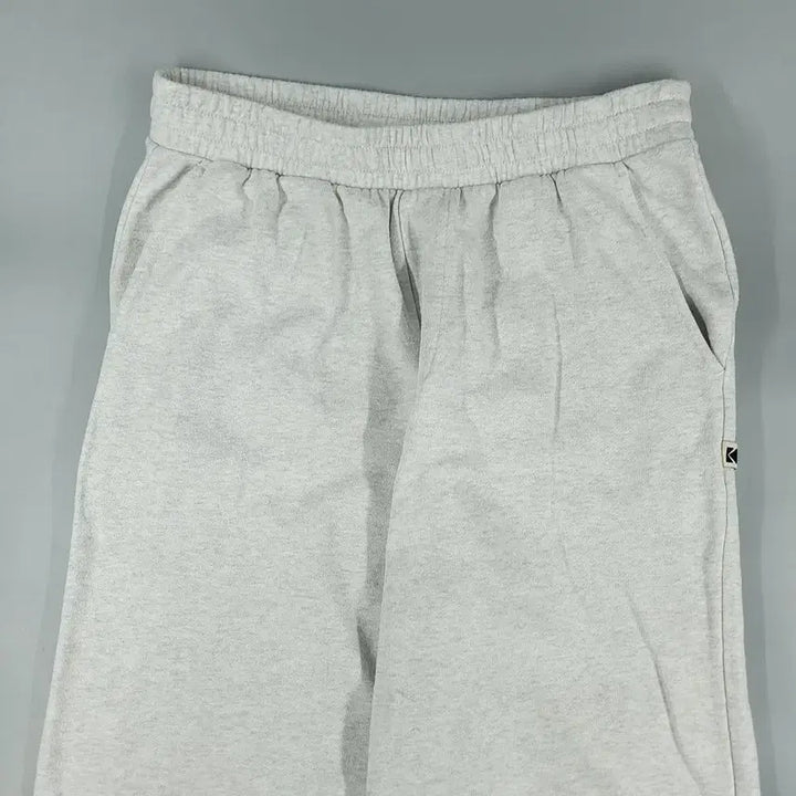 [BUNJANG] Kodak Melange Gray Cotton Blend Sweatpants / 코닥 멜란지그레이 로고 코튼블렌드 밴딩 스웻팬츠 트레이닝복 28-30