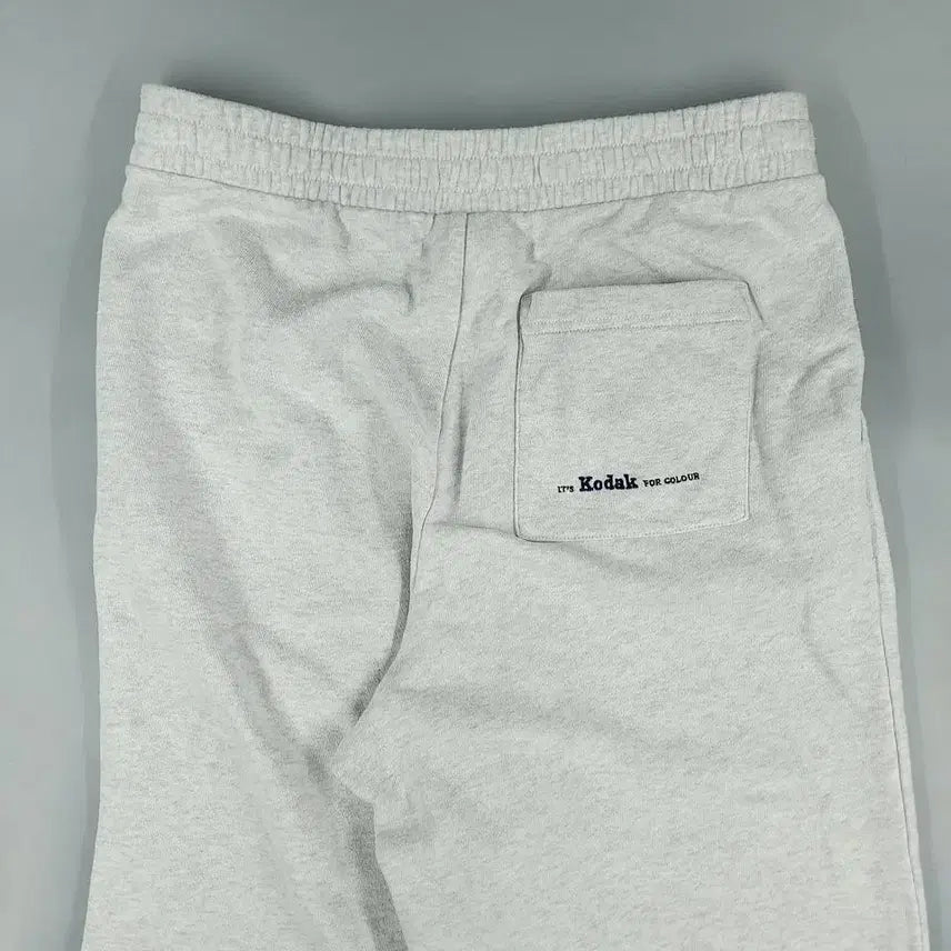 [BUNJANG] Kodak Melange Gray Cotton Blend Sweatpants / 코닥 멜란지그레이 로고 코튼블렌드 밴딩 스웻팬츠 트레이닝복 28-30