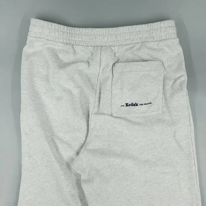 [BUNJANG] Kodak Melange Gray Cotton Blend Sweatpants / 코닥 멜란지그레이 로고 코튼블렌드 밴딩 스웻팬츠 트레이닝복 28-30