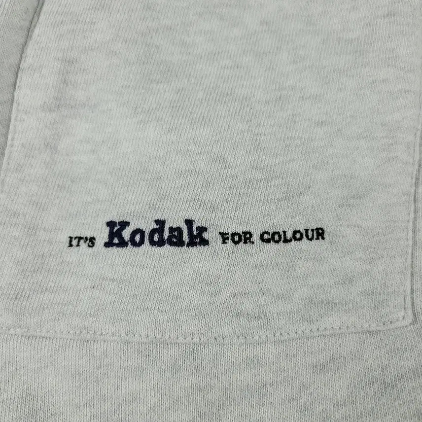 [BUNJANG] Kodak Melange Gray Cotton Blend Sweatpants / 코닥 멜란지그레이 로고 코튼블렌드 밴딩 스웻팬츠 트레이닝복 28-30