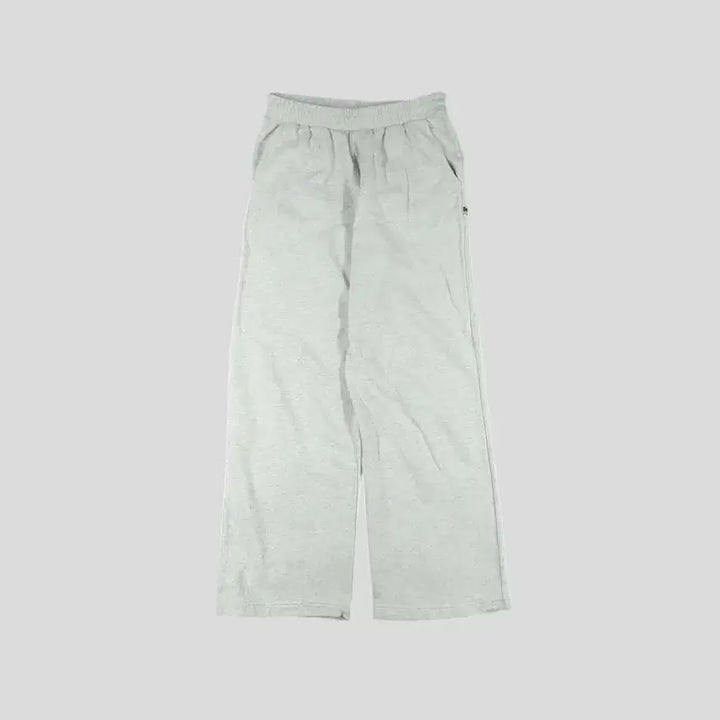 [BUNJANG] Kodak Melange Gray Cotton Blend Sweatpants / 코닥 멜란지그레이 로고 코튼블렌드 밴딩 스웻팬츠 트레이닝복 28-30