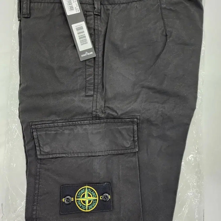 [BUNJANG] Stone Island Cotton Garment Dyed Cargo Pants Black / [새제품/W34] 스톤아일랜드 정품 코튼 가먼트다잉 카고 남성 바지 블랙