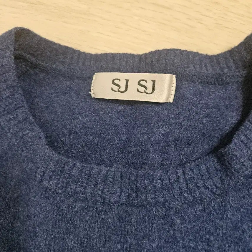 [BUNJANG] SJ SJ Blue Knit Sweater / SJ SJ 블루 니트 스웨터 90