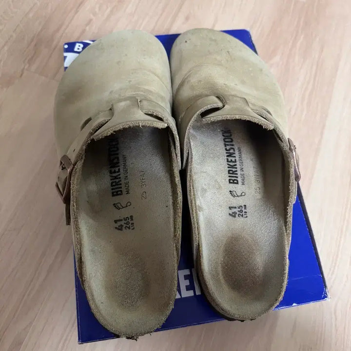 [BUNJANG] Birkenstock Boston Oiled Leather Taupe Clogs / (41) 버켄스탁 보스턴 오일드레더 타우페
