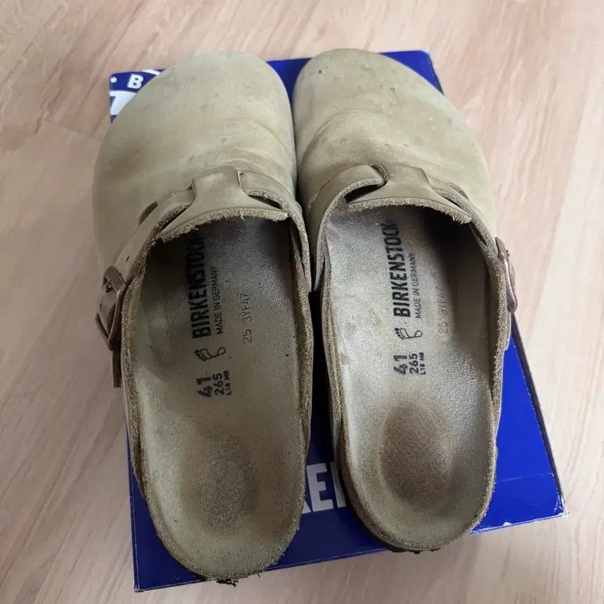 [BUNJANG] Birkenstock Boston Oiled Leather Taupe Clogs / (41) 버켄스탁 보스턴 오일드레더 타우페