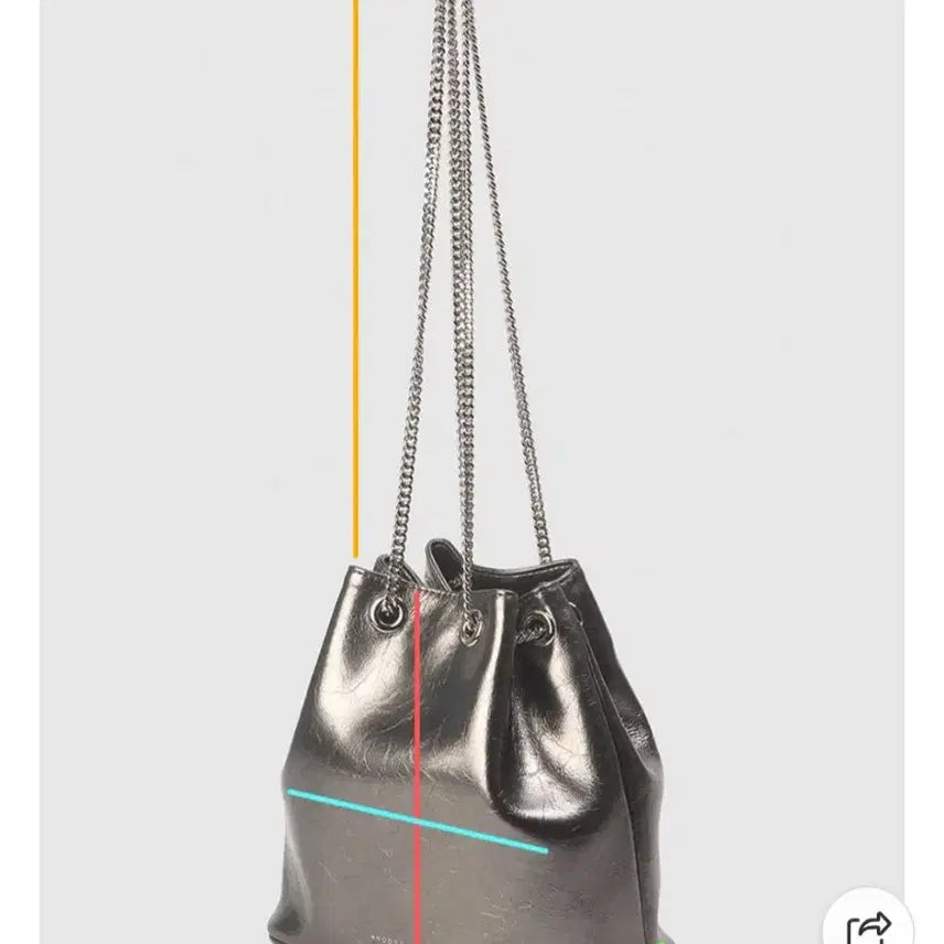 [BUNJANG] 앤오즈 Dark Silver Bucket Bag / 앤오즈다크실버