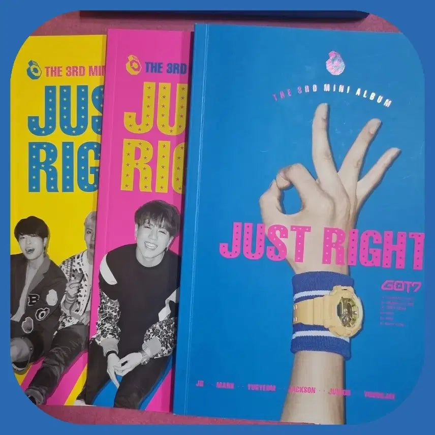 [BUNJANG] GOT7 Just Right Album Bundle Set Signed Edition + Figure / GOT7 Just Right 앨범 세트 친필싸인반+피규어