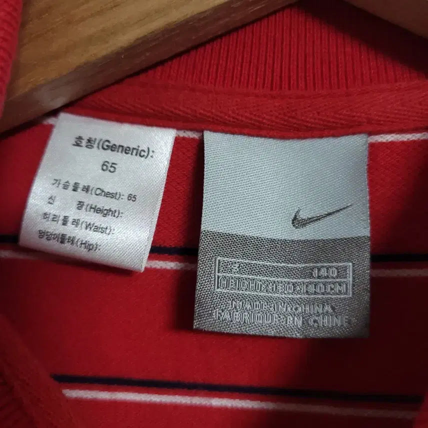 [BUNJANG] Nike Red Stripe Short-Sleeve Polo Shirt XS / (XS) NIKE 나이키 레드 스트라이프 반팔 카라티 올드스쿨 2002