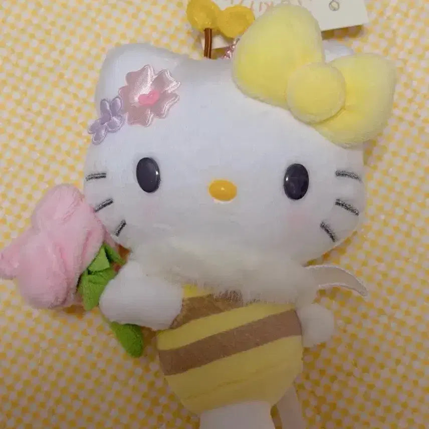 [BUNJANG] Honeybee Hello Kitty Mascot Keyring / 꿀벌 키티 마스코트 키링(새상품)