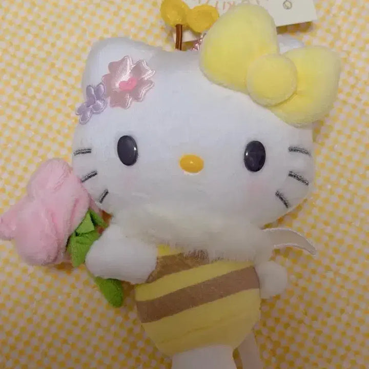 [BUNJANG] Honeybee Hello Kitty Mascot Keyring / 꿀벌 키티 마스코트 키링(새상품)