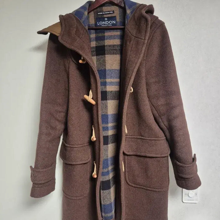 [BUNJANG] London Tradition Erica Duffle Coat Hickory Brown 42 / 런던트레디션 더플코트 에리카 히코리 브라운 42