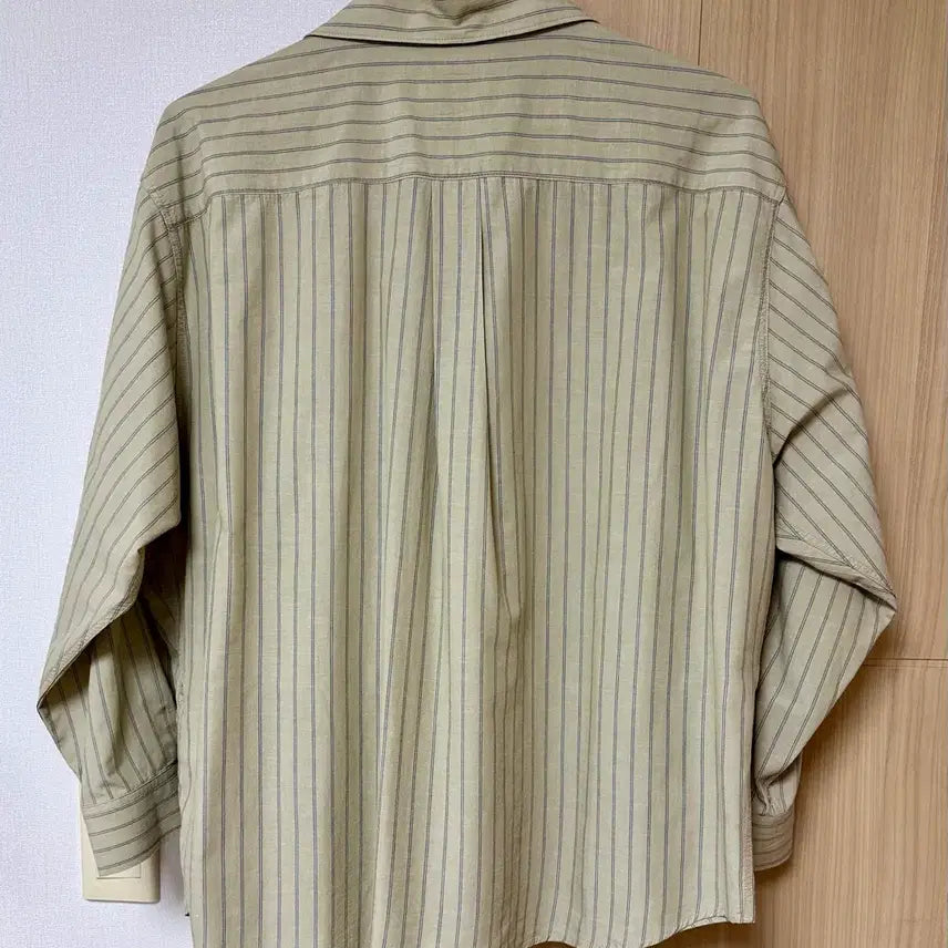 [SOLD OUT] Moia 모이아 셔츠 stripe shirt (vintage khaki)