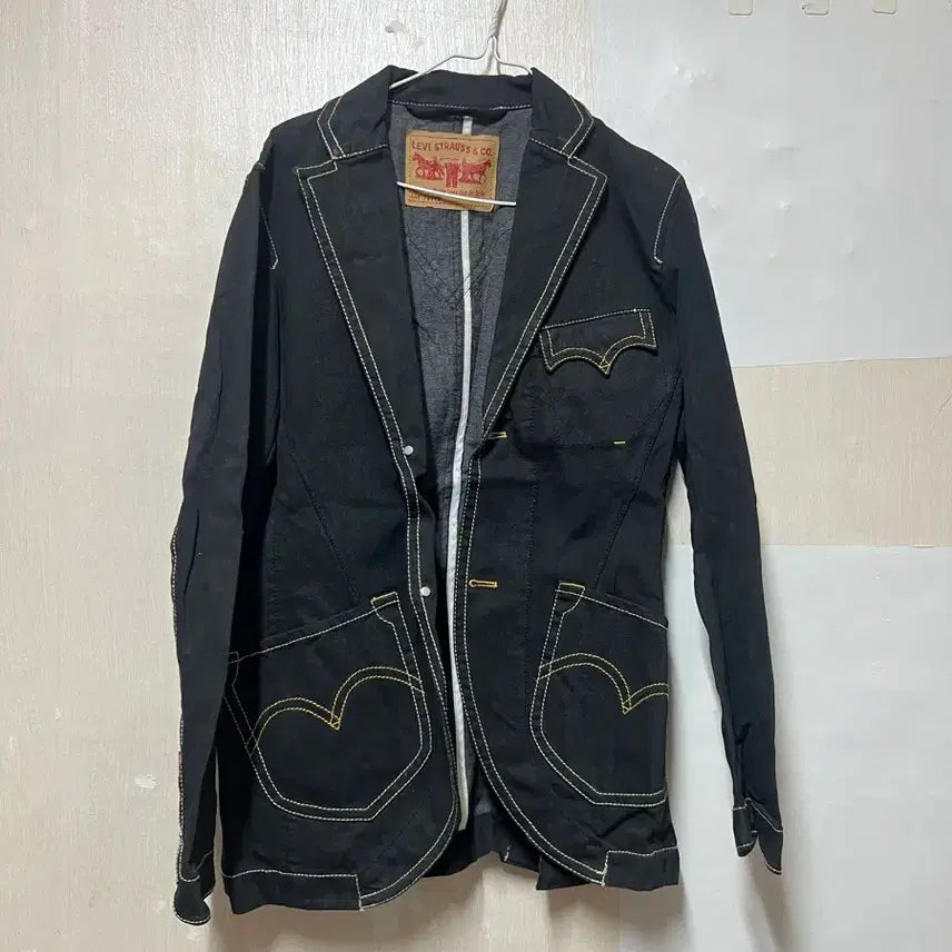 [SOLD OUT] 리바이스 블랙 데님 블레이저 자켓 L사이즈  빈티지 Lot 70910