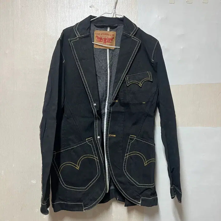 [SOLD OUT] 리바이스 블랙 데님 블레이저 자켓 L사이즈  빈티지 Lot 70910