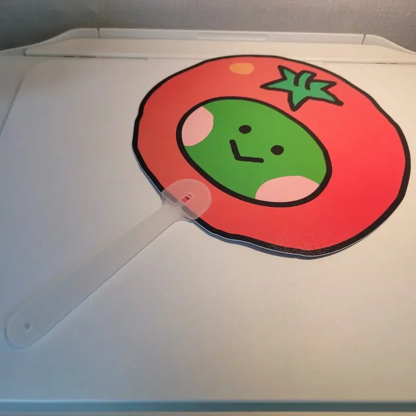 [BUNJANG] Line Friends Tomato Character Fan / 라인프렌즈 토마토 캐릭터 부채 미사용