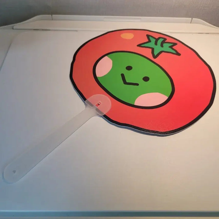 [BUNJANG] Line Friends Tomato Character Fan / 라인프렌즈 토마토 캐릭터 부채 미사용