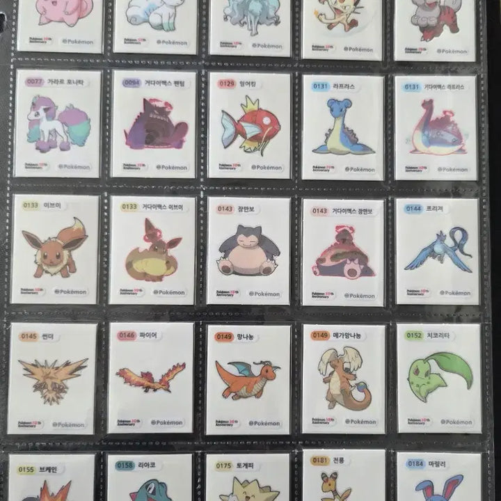 [BUNJANG] Pokemon 30th Anniversary Season 5 Full Set Sticker Collection / 포켓몬 30주년 시즌5 띠부씰 전종